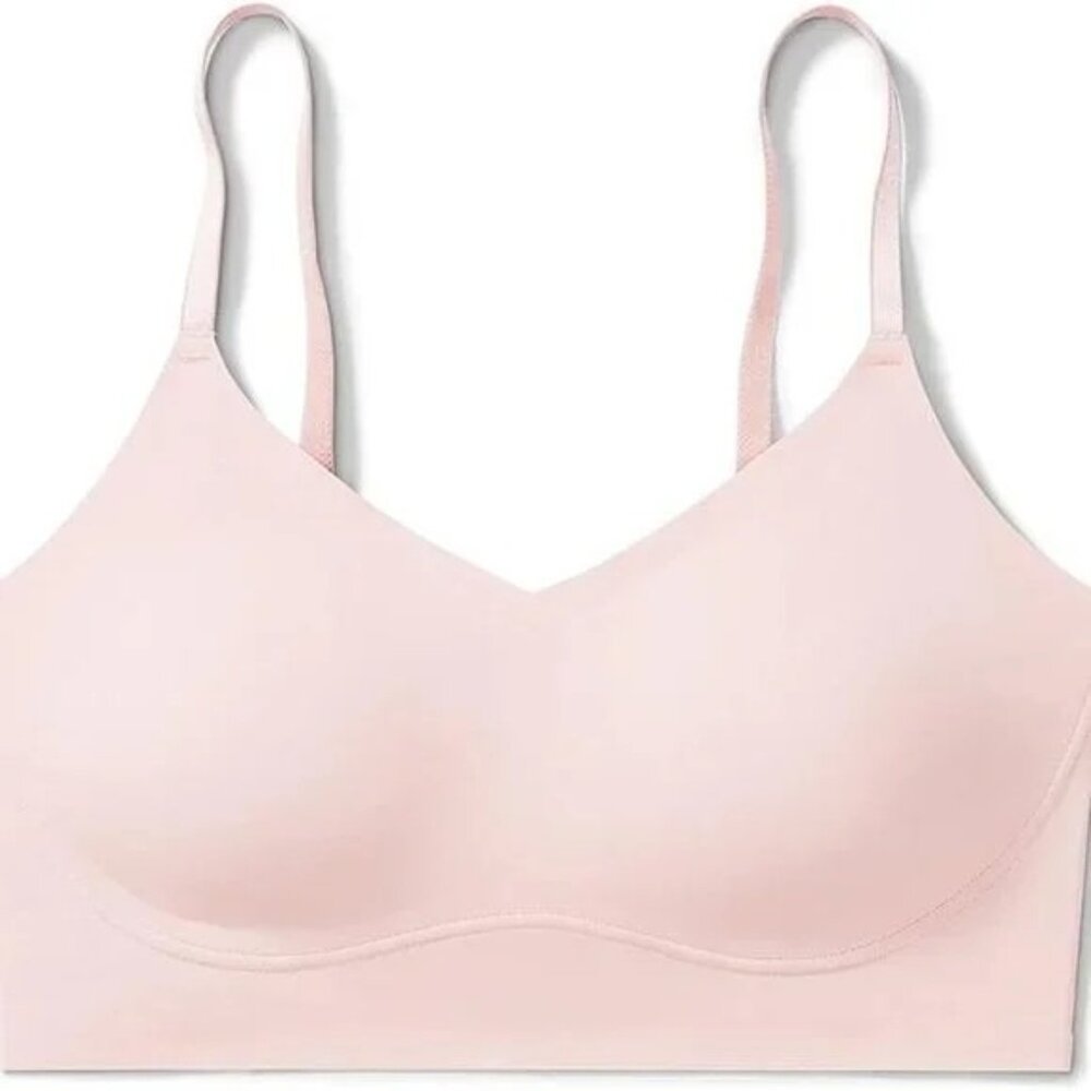 True&Co Light Pink Adjustable Full Cup Lift Bra With Removable Cups